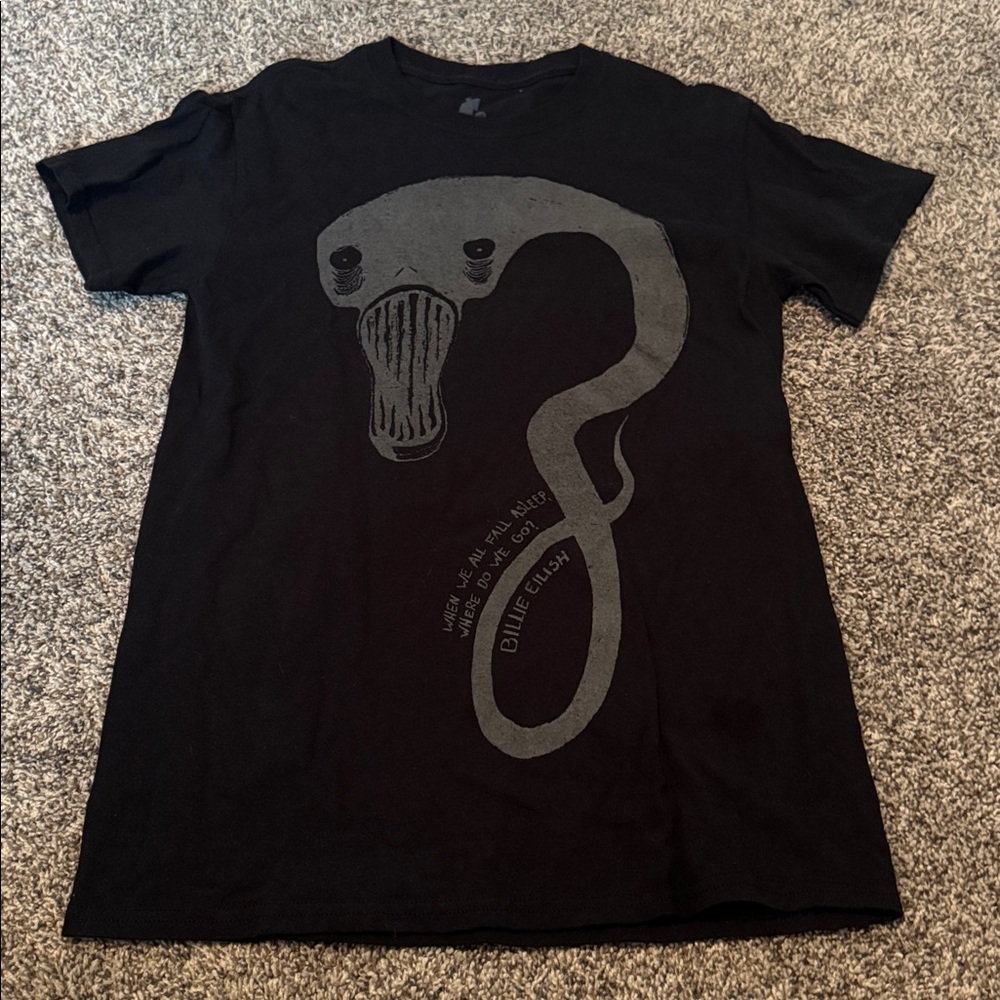 Billie Eilish When We All Fall Asleep, Where Do We Go? Demon Ghost T-Shirt - Picture 2 of 4